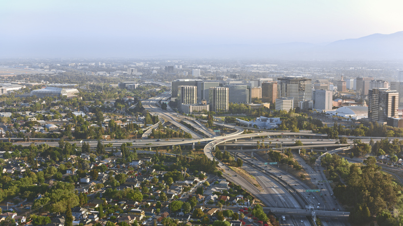 Panoramic Image of Saratoga, CA